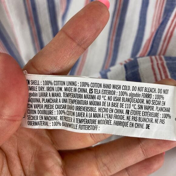 COASTAL COUNTRY CLUB English Factory Mini Dress – Short Sleeve Preppy – L NWOT - Picture 7 of 10